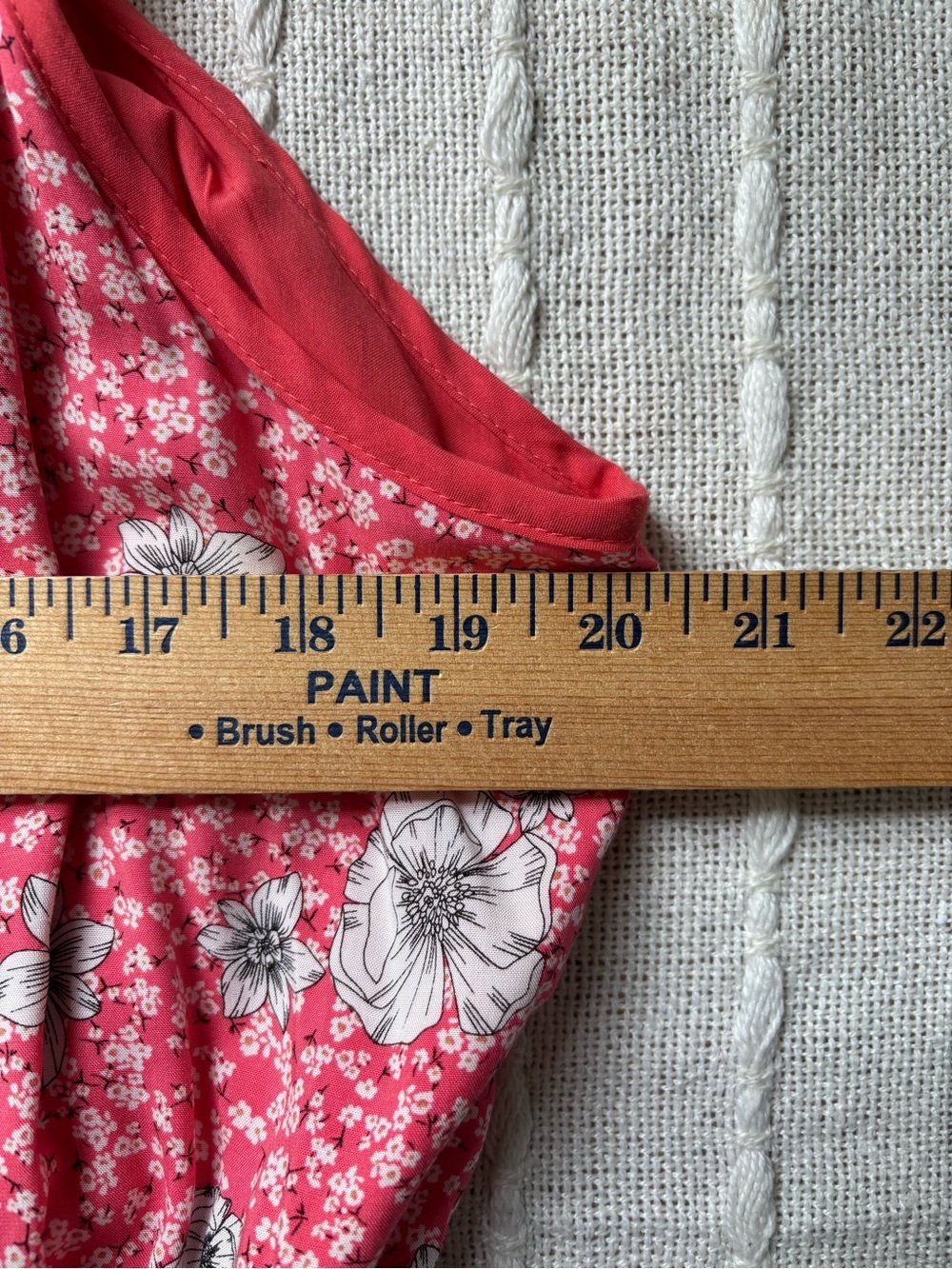 For The Republic Floral Flowy Maxi Dress XL Pink Coral Rayon Lined Feminine Boho - Picture 12 of 14